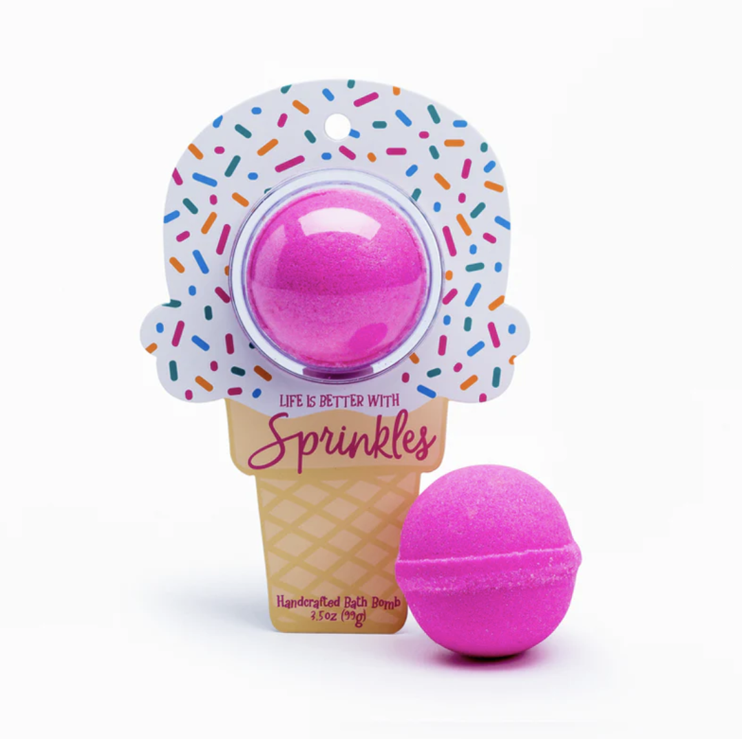 Life Is Better With Sprinkles Ice Cream Bath Bomb